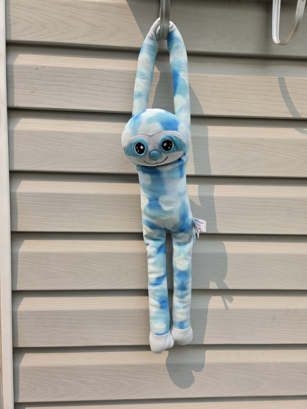 Aurora World Squishiverse Swing Gang Hanging Sloth Plush – Blue Tie-Dye 24"